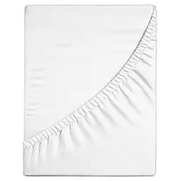 Простынь на резинке LeLit P-0204 полисатин 180х200+25 см белый (le2000000311050)