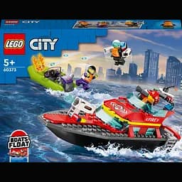 Конструктор LEGO City Лодка пожарной бригады, 144 деталей (60373)