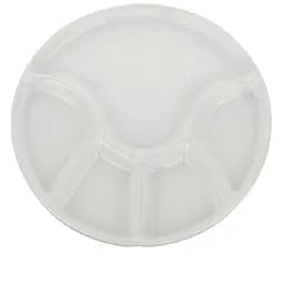 Тарілка для фондю Kela Anneli керамічна біла 21.5 х 2 см (67403)