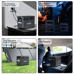 Зарядна станція Choetech BS065 1800Вт (1536Вт/г) AC,LiFePo4,MPPT, UPS, USB-C PD100 Вт - мініатюра 6