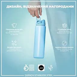 Пляшка для води ION8 1200 мл Stainless Steel Alaskan Blue металева (I8SS1000ABLU2) - мініатюра 4