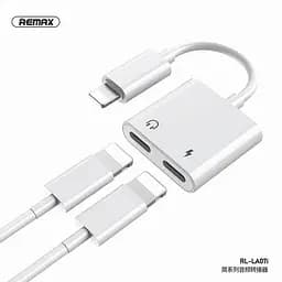 Перетворювач REMAX Concise Series Lightning to Dual Lightning RL-LA07i 2A - мініатюра 2