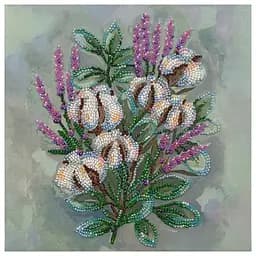 Набор-меди для вышивки бисером "Нежный сон" AMB-091 на натуральном холсте.