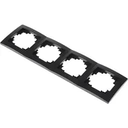 Рамка Brille на 4 поста чорна NB-4F bk - мініатюра 2