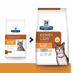 Сухий корм Hill's Prescription Diet k/d для котів підтримання функції нірок, з куркою, 8 кг - мініатюра 3