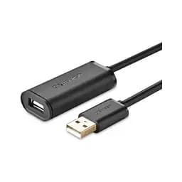Дата кабель USB 2.0 AM to AF 15.0m Active black Ugreen (10323)