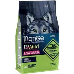 Сухий корм для собак Monge Dog Bwild Low Grain дикий кабан 2.5 кг (8009470011990)
