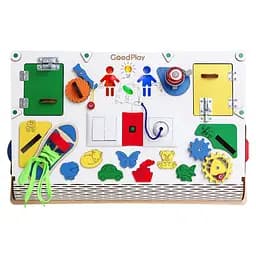 Розвиваючий бізіборд GoodPlay, з підсвічуванням, 56х38х9 см (D005)