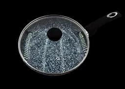 Универсальная сковорода для жарки Benson BN-519 26 см с гранитным покрытием с крышкой