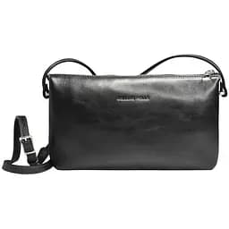 Женский клатч Grande Pelle с ремешком через плече черный acs0032215