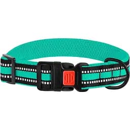 Ошейник для собак BronzeDog Mesh, размер L, 35-53х2,5 см, ментоловый