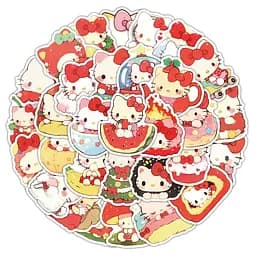 Стікерпак Набір наклейок GeekLand Hello Kitty Хелло Кітті 55 штук SP HK 03