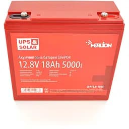 Литий-железо-фосфатный аккумулятор Merlion LiFePO4 12.8V 18AH (4S3P/BMS-20A), (181x77x168) for UPS, до 5000 циклов, Q6