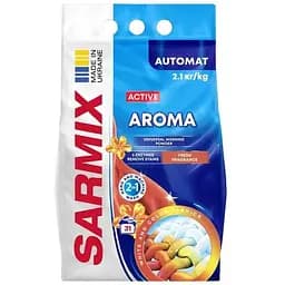 Пральний порошок Sarmix Active Aroma для всіх типів прання 2.1 кг (4820268104182)