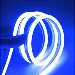 Светодиодная неоновая лента NeonFlex NF-S5, силиконовая, гибкая, синяя, длина 5 м, питание 12В