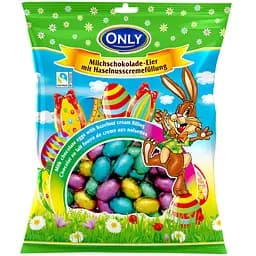 Цукерки Only Великодні яйця маленькі праліне з горіховим кремом 400 г