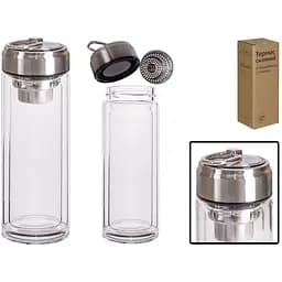 Термос SnT стеклянный с двойной стенкой 320 мл (8013-3)