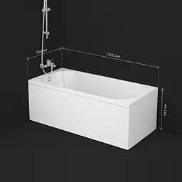 Ванна акрилова Am.Pm X-Joy 150x70 см білий W94A-150-070W-A1, Білий - мініатюра 6
