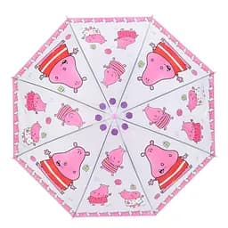 Дитяча парасолька Бегемотик MK 5793Pink довжина 65,5 см, тростина 60 см, діаметр 84 см
