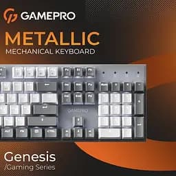 Клавіатура дротова GamePro Genesis Metallic Outemu Red Swithes USB Gray (MK144G) - мініатюра 5