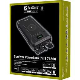 Павербанк Sandberg Black 76 800 mAh / 120 Вт (421-15) - мініатюра 7