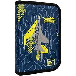 Пенал твердий Yes HP-03 Aircraft, 13х21х3 см, синій (533317)