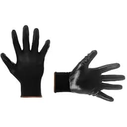 Рукавички робочі захисні Intertool нітрилові чорна 8" (в упаковці 12 шт.)
