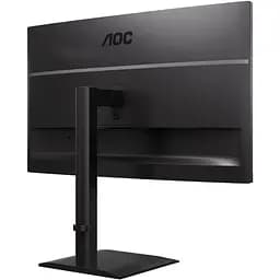 TFT 27" AOC U27E4CV, 4K UHD, IPS, 2xHDMI, DP, USB-C, RJ-45, USB hub, HAS, Pivot, кол., чорний - мініатюра 5