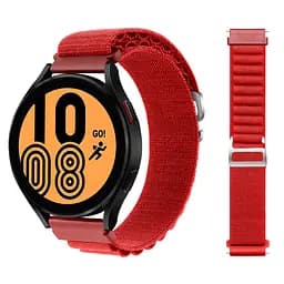 Ремінець для Xiaomi Amazfit GTS 2 2e 3 4 mini - червоний Watchbands NormalCloth Wave ширина кріплення 20мм нейлоновий (W25-9WB59545445) - мініатюра 3