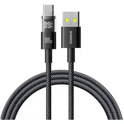 Кабель Baseus Display 2 Fast Charging Data Cable USB-A to USB-C 100W 1 м Черный