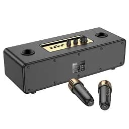 Портативна колонка HOCO BS63 Graceful wireless dual-mic Black 6942007634458 - мініатюра 6