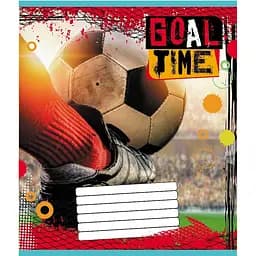 Зошит учнівський "М'яч" Leader 012-510027C-3 в косу лінію, 12 аркушів