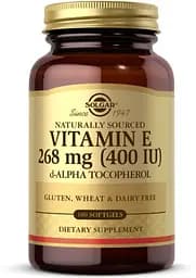 Вітаміни та мінерали Solgar Vitamin E 268 mg (400 IU) d-Alpha Tocopherol, 100 капсул