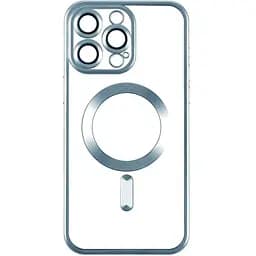 Чохол Metallic Chrome Full Camera Magsafe Apple iPhone 15 Pro Blue