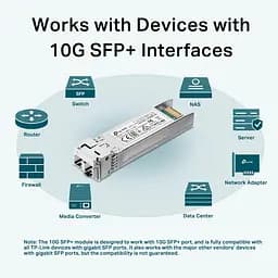 Трансивер TP-Link SFP+ TP-Link SM5110-SR 10GBase-SR MM 300m LC - мініатюра 3