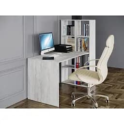 Стіл комп'ютерний Moreli зі стелажем Id8210 Бетон (id27-0000-82-10-beton)