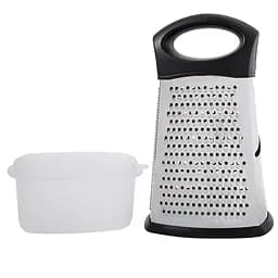 Терка Krauff прямоугольная с пластиковым контейнером черная (26-184-016)