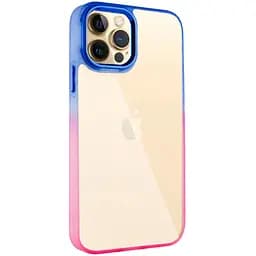 Чохол Epik TPU+PC Fresh sip series для Apple iPhone 12 Pro/12, 6.1 Рожевий/Синій
