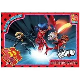 Пазлы G-Toys Леди Баг 35 элементов LB1001 Разноцветный