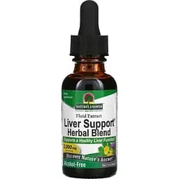 Екстракт трав для підтримки печінки Nature's Answer Liver Support Herbal Blend Alcohol-Free 2000 мг 30 мл