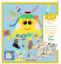 Набор для творчества Djeco Художественный комплект с наклейками Маринс (DJ08931)