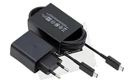 Мережевий зарядний комплект Samsung 45W Compact Power Adapter (EP-T4510XBE) блок з кабелем C to C чорний - мініатюра 7