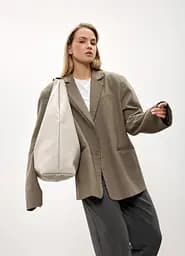 Сумка жіноча Sambag HOBO L сірий 34 х 37 х 16 см (53300030) - мініатюра 8