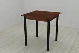 Стіл кухонний Ferrum-decor Дієго 75x90x90 Чорний ДСП Венге 16мм (FRD-105620)