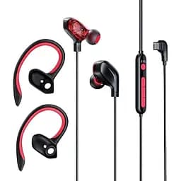 Навушники Baseus C18 Gamo 3D Immersive Virtual Type-c конектор чорно-червоні