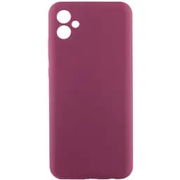 Чохол Lakshmi Silicone Cover Full Camera AAA для Samsung Galaxy A06 Бордовий/Plum