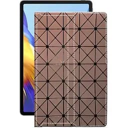 Чохол StatusCASE з екошкіри для планшету Honor Pad X6 Коричневий ромб