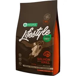 Сухой беззерновой корм для собак малых пород Nature's Protection Lifestyle с лососем и крыльями 1.5 кг