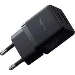 Мережевий зарядний пристрій Baseus Palm Fast Charger Type-C+USB 20W P10111608113-00 Black - мініатюра 2