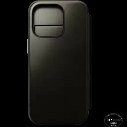 Шкіряний чохол-книжка Nomad Horween Leather Folio Case Green Chrome для iPhone 16 Pro (NM01385585) [Limited Edition] - мініатюра 3